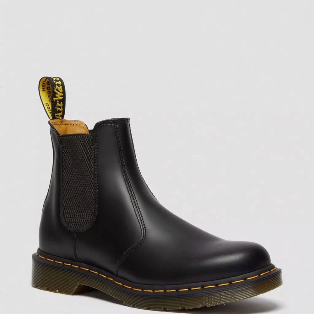 Dr. Martens Black Chelsea Boot with Yellow Stitching 2976